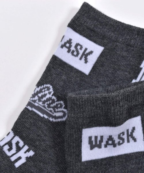 WASK(ワスク)/ライン + ロゴ柄 2P ソックス (15~24cm)/img04