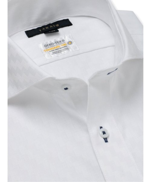 TAKA-Q(タカキュー)/形態安定 吸水速乾 スタンダードフィット カッタウェイ 長袖 ワイシャツ/img01