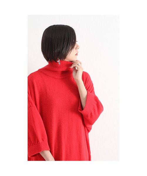 セール タートルネックのドルマンニットワンピース サワアラモード Sawa A La Mode Magaseek