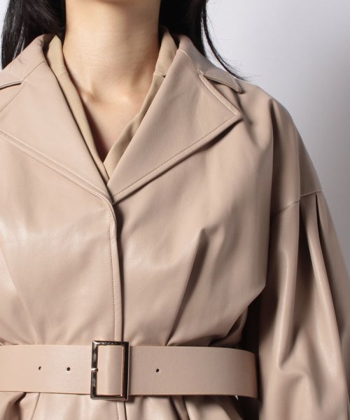 eimy istoire(エイミーイストワール)/hybrid leather tule spring coat/img22