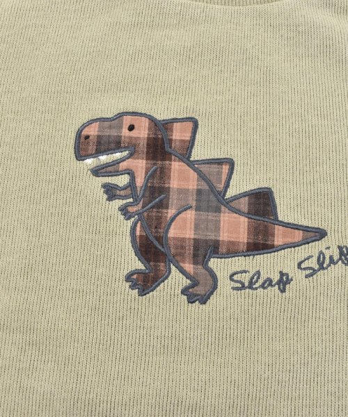 SLAP SLIP(スラップスリップ)/恐竜 パッチ ダブルフェイス Tシャツ (80~130cm)/img05
