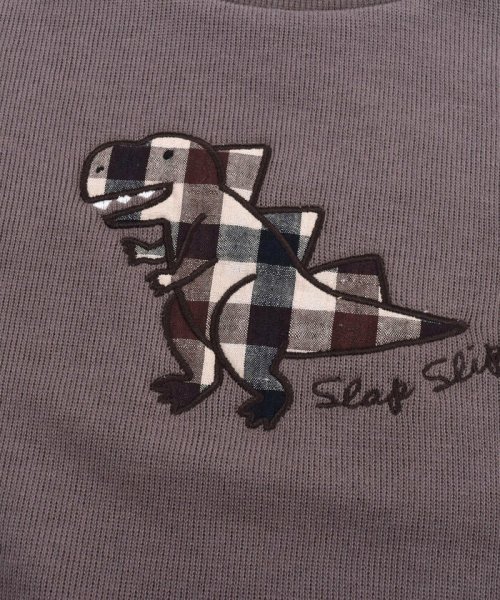 SLAP SLIP(スラップスリップ)/恐竜 パッチ ダブルフェイス Tシャツ (80~130cm)/img10