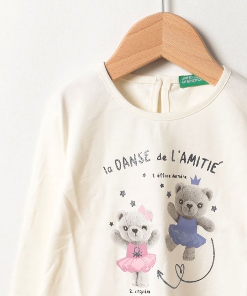 BENETTON (UNITED COLORS OF BENETTON GIRLS)(ユナイテッド　カラーズ　オブ　ベネトン　ガールズ)/キッズバレリーナベア長袖Tシャツ・カットソーG/img03