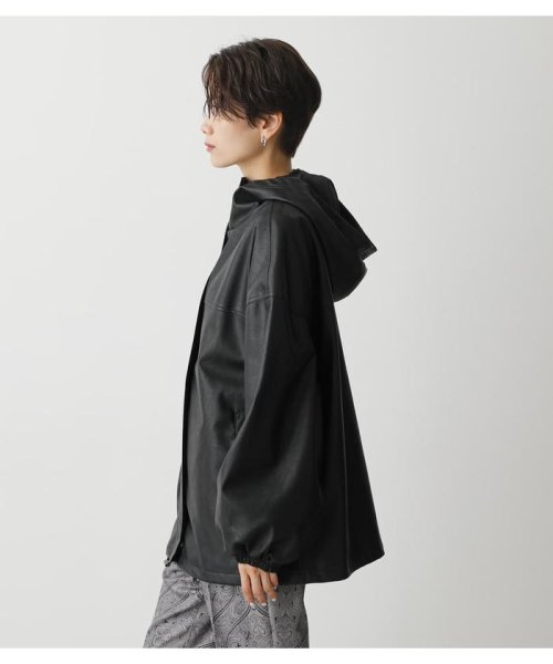 AZUL by moussy(アズールバイマウジー)/FAUX LEATHER HOODIE BZ/img14