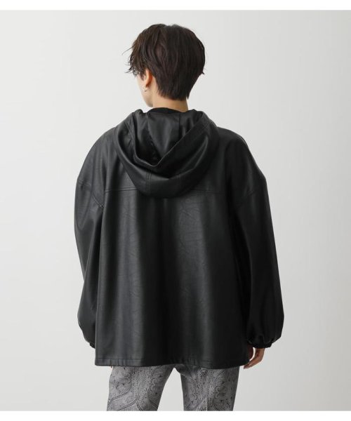 AZUL by moussy(アズールバイマウジー)/FAUX LEATHER HOODIE BZ/img15