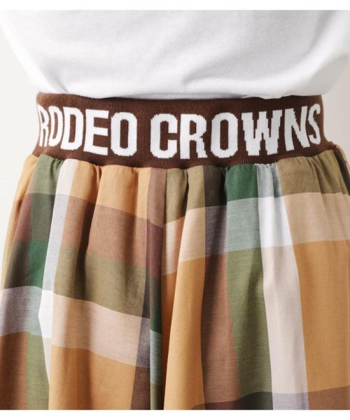 RODEO CROWNS WIDE BOWL(ロデオクラウンズワイドボウル)/ビッグパターンチェックスカート/img13