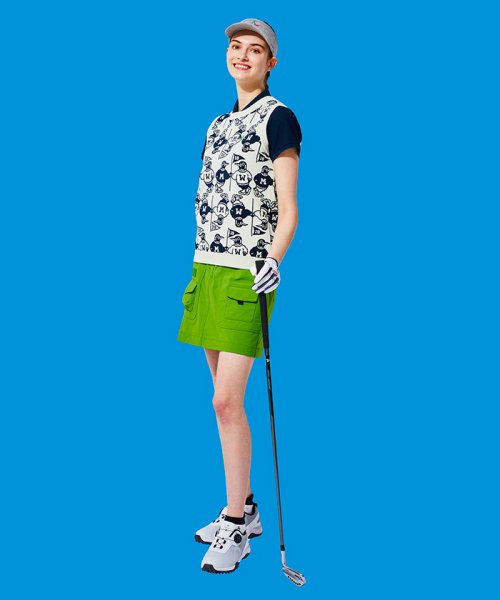 Munsingwear(マンシングウェア)/CORDURAナイロンハンズフリー スカート(42cm丈)【はっ水/ストレッチ/防風】【アウトレット】/img01