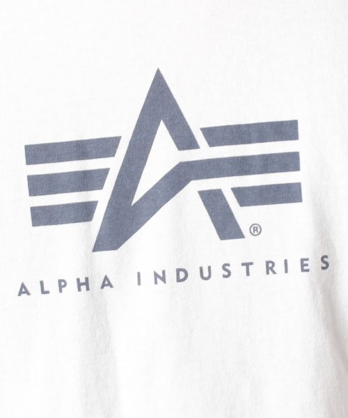 ALPHA INDUSTRIES(アルファインダストリーズ)/【ALPHA】　アルファ　FLYING A－MARK プリント　長袖Tシャツ/img11