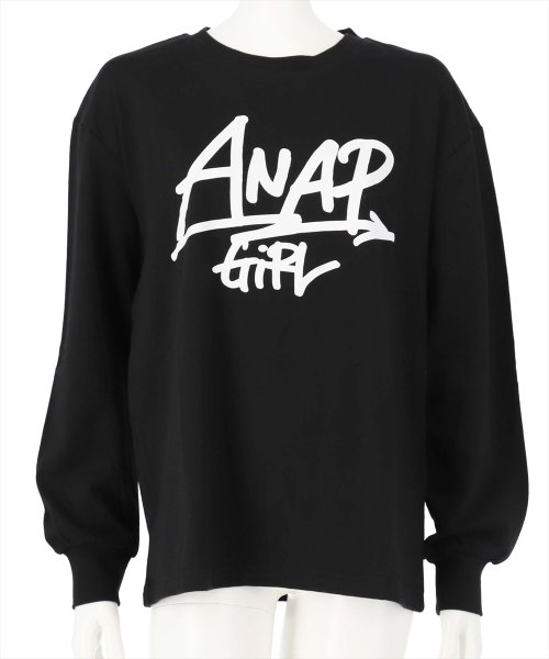 ANAP　GiRL(アナップガール)/手書きロゴロングTシャツ/img12