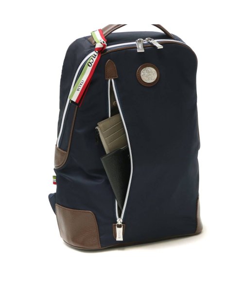 【日本正規品】オロビアンコ リュック Orobianco ビジネスリュック バックパック LORENZO－C A4 PC収納 ナイロン 本革 92184 