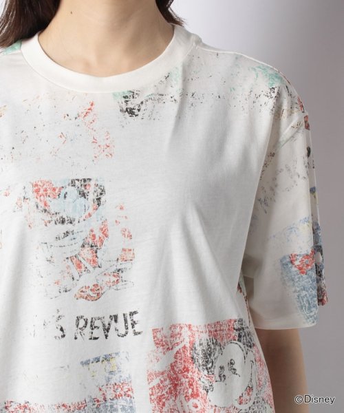 Desigual(デシグアル)/ミッキーマウスプリントのレディース半袖Tシャツ/img13