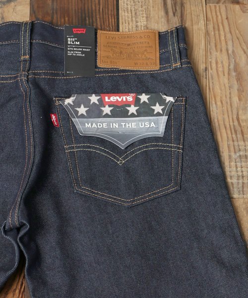 marukawa shonan(marukawa shonan)/【Levi's/リーバイス】 USA511リジッド スリムフィット デニム ジーンズ /04511 ノンウォッシュ リジッド スリム ジーパン メンズ デニム/img16