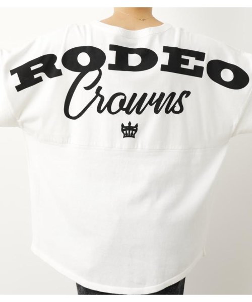 RODEO CROWNS WIDE BOWL(ロデオクラウンズワイドボウル)/ドッキング加工L／Sニットトップス/img05