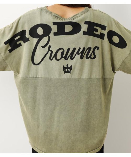 RODEO CROWNS WIDE BOWL(ロデオクラウンズワイドボウル)/ドッキング加工L／Sニットトップス/img26