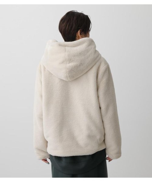 AZUL by moussy(アズールバイマウジー)/FLUFFY HOODIE SHORT COAT/img06