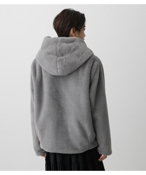 AZUL by moussy(アズールバイマウジー)/FLUFFY HOODIE SHORT COAT/img33