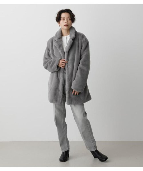 AZUL by moussy(アズールバイマウジー)/FLUFFY CHESTER COAT/img12