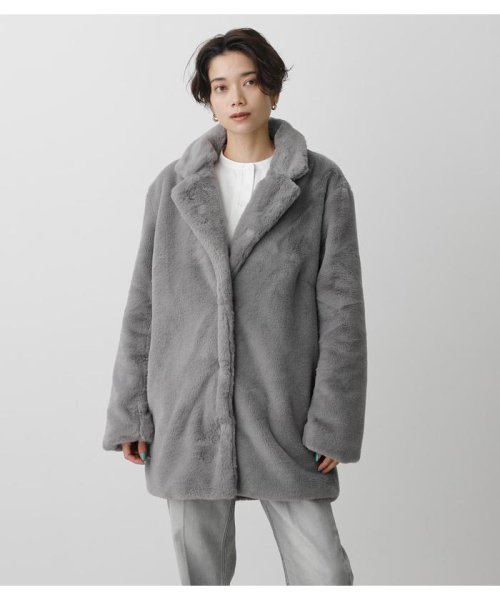 AZUL by moussy(アズールバイマウジー)/FLUFFY CHESTER COAT/img13