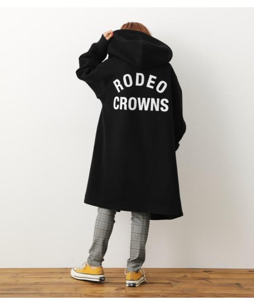 RODEO CROWNS WIDE BOWL(ロデオクラウンズワイドボウル)/ニットメルトンフーデッドコート/img02
