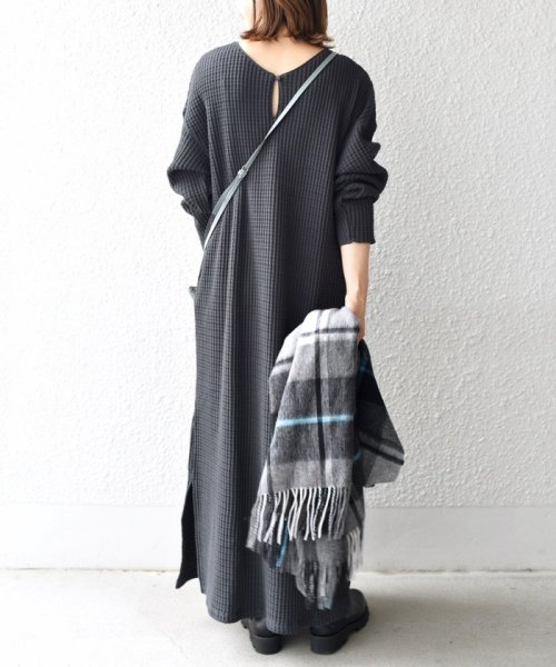 SHIPS WOMEN(シップス　ウィメン)/【WEB限定】2WAYビッグワッフルワンピース◇/img16