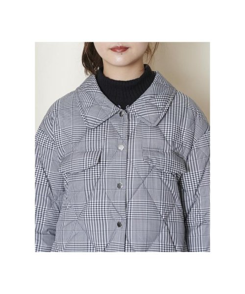 REDYAZEL(レディアゼル)/襟ボアオリジナルチェックキルティングシャツジャケット/img25