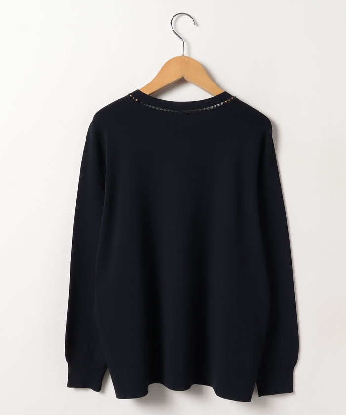 純正通販店 ビジューネックニット レディースファッション 阪急百貨店公式通販 Hankyu Fashion セール アウトレットオンライン Pnlp Sn