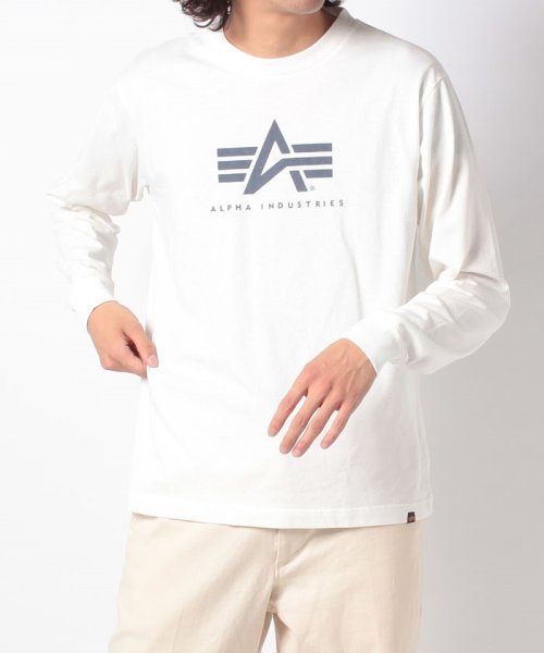 ALPHA INDUSTRIES(アルファインダストリーズ)/【ALPHA】　アルファ　FLYING A－MARK プリント　長袖Tシャツ/img13