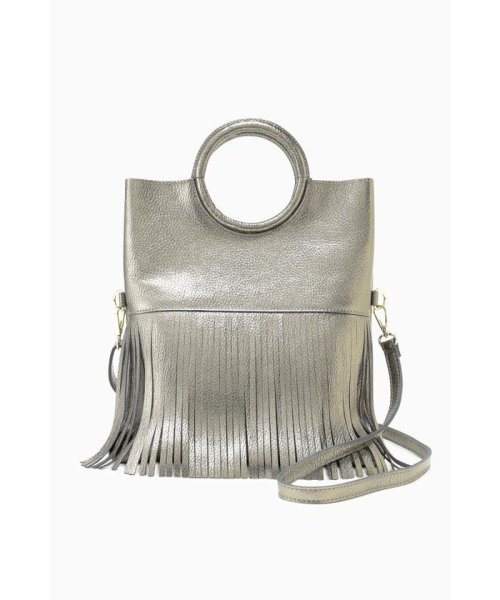 Web限定 サークルハンドルフリンジショルダーバッグ ローズバッド Rose Bud Magaseek