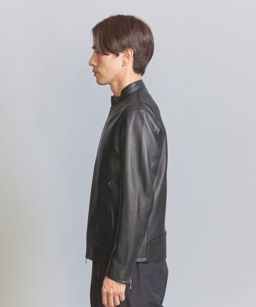 BY シープレザー シングル ライダースジャケット 