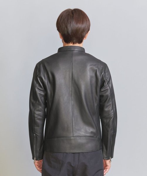 BY シープレザー シングル ライダースジャケット 