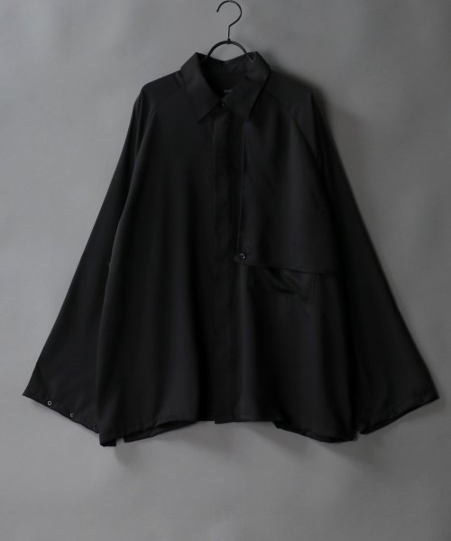 SITRY(SITRY)/【SITRY】raglan sleeve wide trench shirt Jacket/ラグランスリーブ ワイド トレンチ シャツジャケット/img08