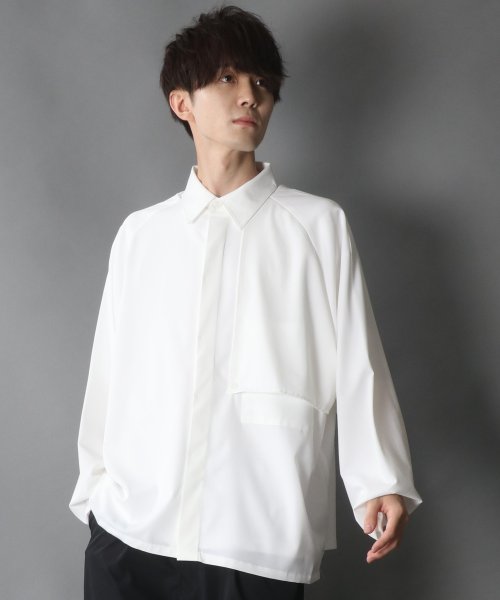 SITRY(SITRY)/【SITRY】raglan sleeve wide trench shirt Jacket/ラグランスリーブ ワイド トレンチ シャツジャケット/img12