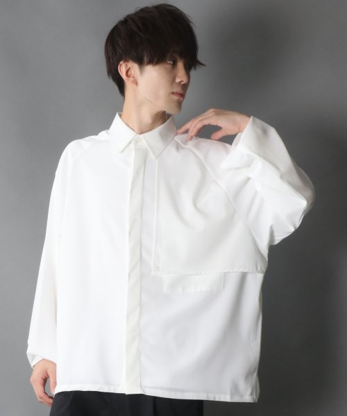 SITRY(SITRY)/【SITRY】raglan sleeve wide trench shirt Jacket/ラグランスリーブ ワイド トレンチ シャツジャケット/img15