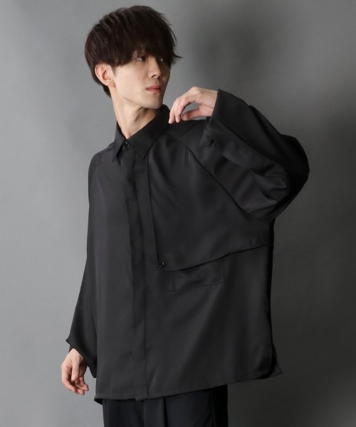 SITRY(SITRY)/【SITRY】raglan sleeve wide trench shirt Jacket/ラグランスリーブ ワイド トレンチ シャツジャケット/img21