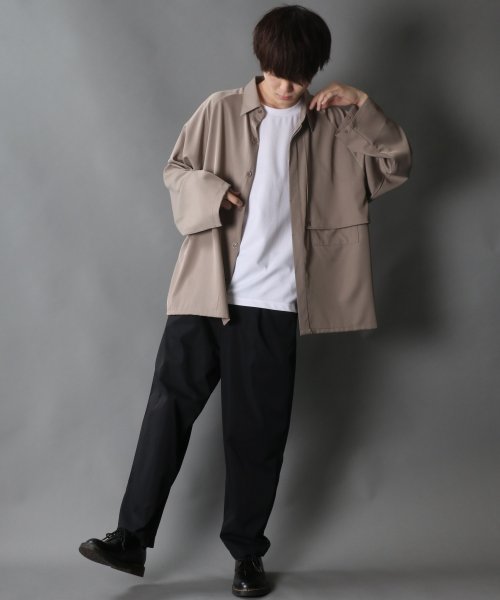 SITRY(SITRY)/【SITRY】raglan sleeve wide trench shirt Jacket/ラグランスリーブ ワイド トレンチ シャツジャケット/img25