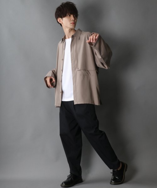 SITRY(SITRY)/【SITRY】raglan sleeve wide trench shirt Jacket/ラグランスリーブ ワイド トレンチ シャツジャケット/img26