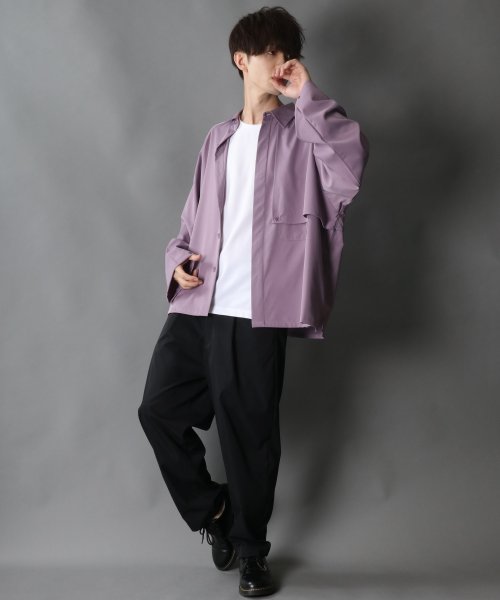 SITRY(SITRY)/【SITRY】raglan sleeve wide trench shirt Jacket/ラグランスリーブ ワイド トレンチ シャツジャケット/img27