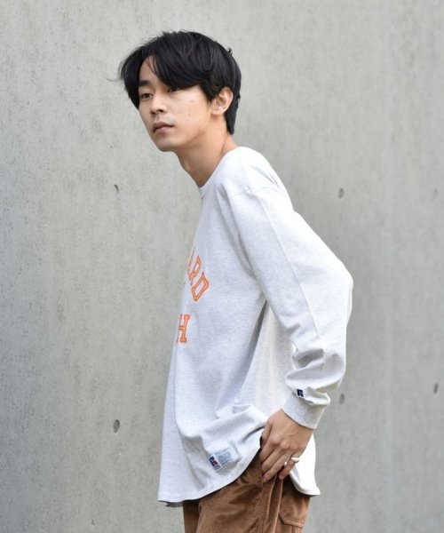 SHIPS MEN(シップス　メン)/【WEB限定/SHIPS別注】RUSSELL ATHLETIC: カレッジ プリント Tシャツ (ロンT) 21FW/img05