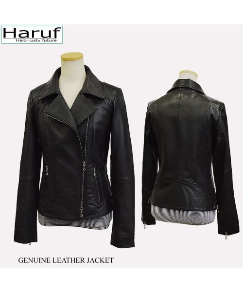 レザージャケット ライダースジャケット 革ジャン レディース 本革 ラムレザー 羊革 シンプル ダブルライダース レディースアウター 春 秋冬 M0484 