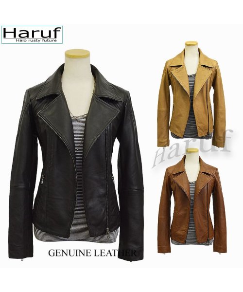 レザージャケット ライダースジャケット 革ジャン レディース 本革 ラムレザー 羊革 シンプル ダブルライダース レディースアウター 春 秋冬 M0484 
