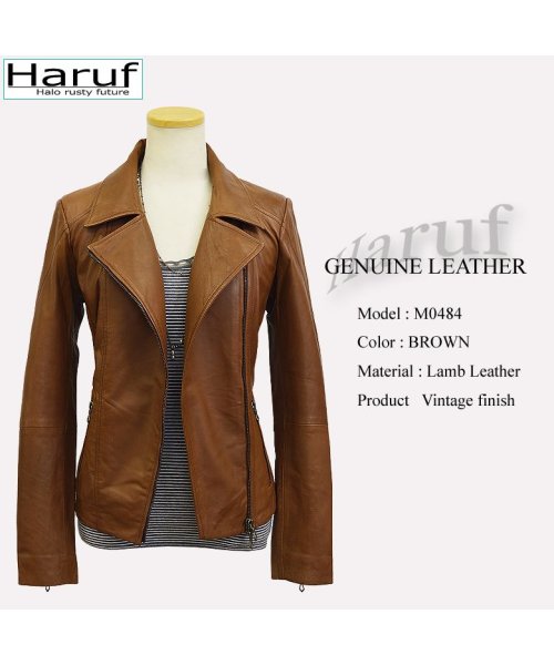 レザージャケット ライダースジャケット 革ジャン レディース 本革 ラムレザー 羊革 シンプル ダブルライダース レディースアウター 春 秋冬 M0484 