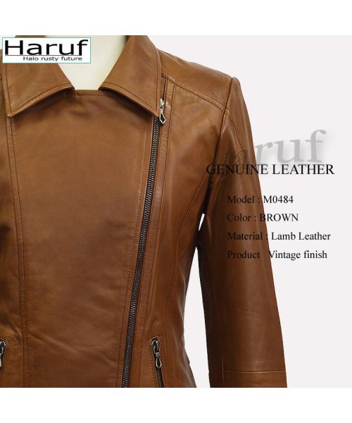 レザージャケット ライダースジャケット 革ジャン レディース 本革 ラムレザー 羊革 シンプル ダブルライダース レディースアウター 春 秋冬 M0484 