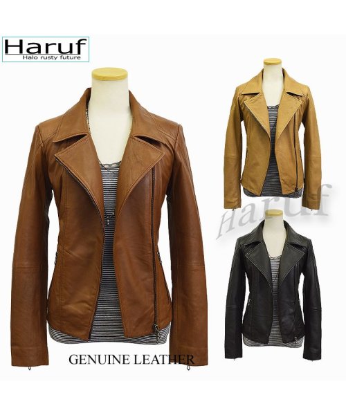 レザージャケット ライダースジャケット 革ジャン レディース 本革 ラムレザー 羊革 シンプル ダブルライダース レディースアウター 春 秋冬 M0484 