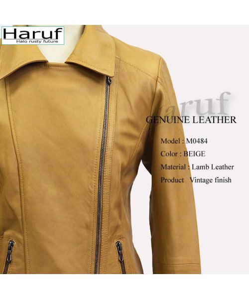 レザージャケット ライダースジャケット 革ジャン レディース 本革 ラムレザー 羊革 シンプル ダブルライダース レディースアウター 春 秋冬 M0484 