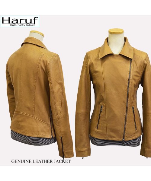 レザージャケット ライダースジャケット 革ジャン レディース 本革 ラムレザー 羊革 シンプル ダブルライダース レディースアウター 春 秋冬 M0484 