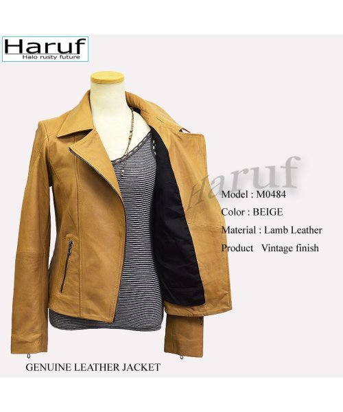 レザージャケット ライダースジャケット 革ジャン レディース 本革 ラムレザー 羊革 シンプル ダブルライダース レディースアウター 春 秋冬 M0484 