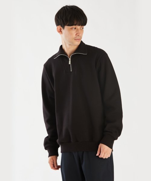 M001 SWEAT ジップクローズハイネックスウェット 