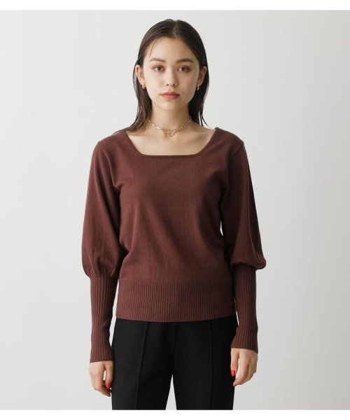 AZUL by moussy(アズールバイマウジー)/BISHOP SLEEVE KNIT TOPS/img13