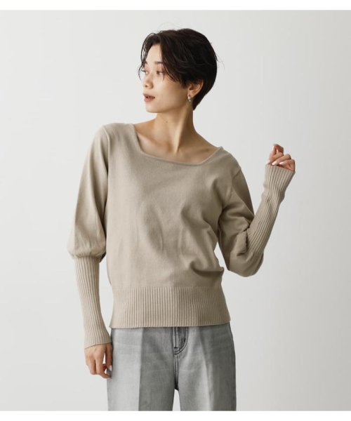 AZUL by moussy(アズールバイマウジー)/BISHOP SLEEVE KNIT TOPS/img19