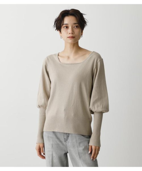 AZUL by moussy(アズールバイマウジー)/BISHOP SLEEVE KNIT TOPS/img22